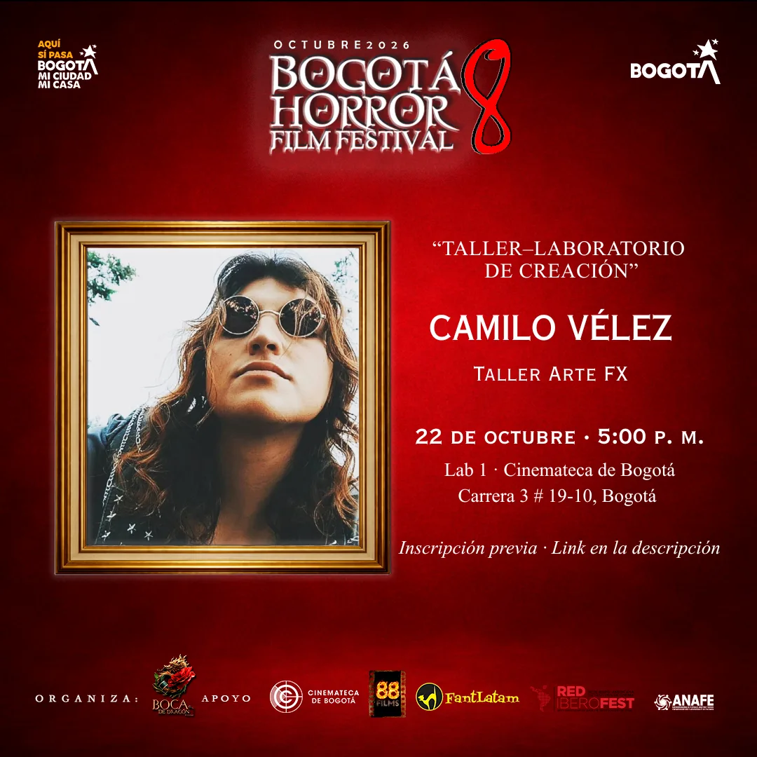 Camilo Vega FX, maquillador de efectos especiales, Taller 03 del Bogotá Horror Film Festival 8