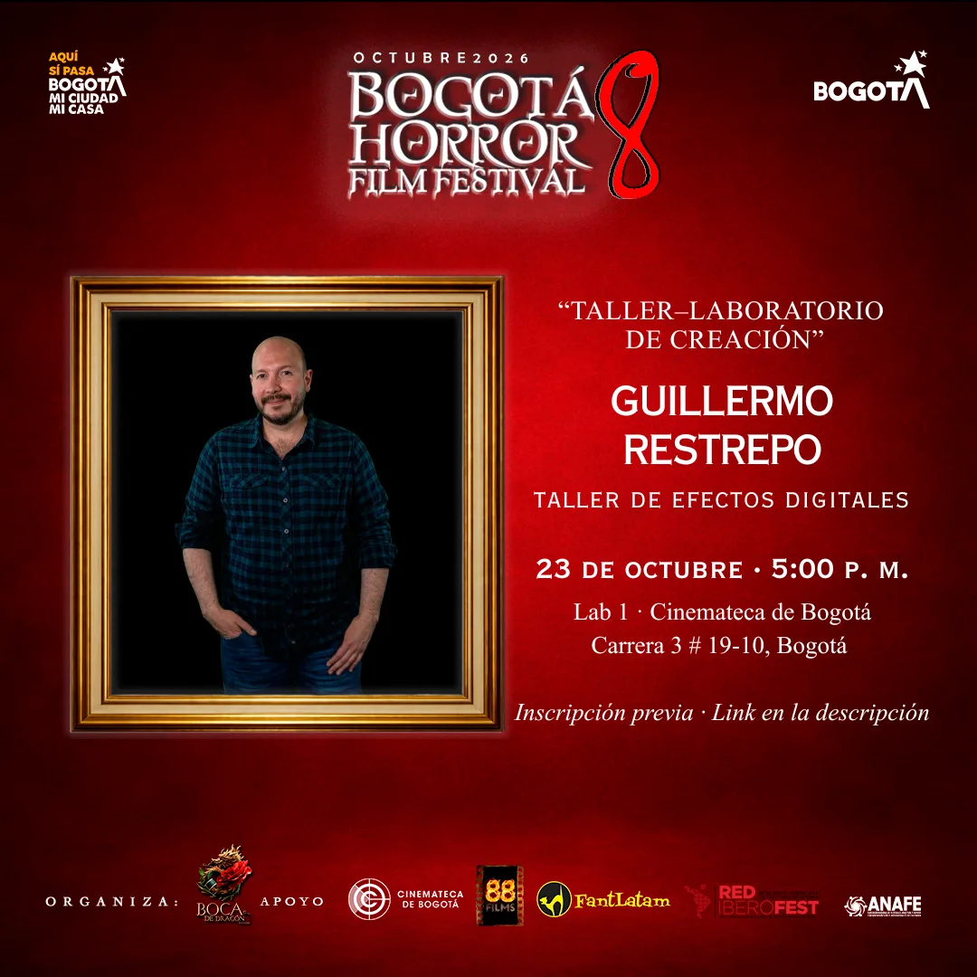 Guillermo Restrepo, VFX Artist, invitado especial del Bogotá Horror Film Festival 8