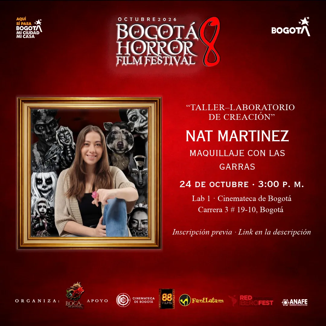 Natt, maquilladora artística, Taller 01 del Bogotá Horror Film Festival 8